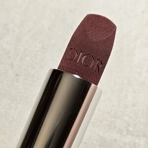 DIOR Rouge Dior 724 Tendresse Velvet Matte Lipstick Nude Brown 90s Makeup Lip